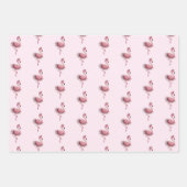 Flamingo Ballet Dancer Geschenkpapier Set (Vorderseite)