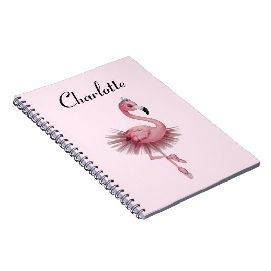 Flamingo Ballet Dancer Personalisiert Notizblock (Rechte Seite)