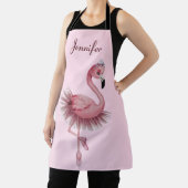 Flamingo Ballet Dancer Personalisiert Schürze (InSitu)