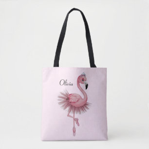 Flamingo Ballet Dancer Personalisiert Tasche