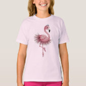 Flamingo Ballet Dancer T-Shirt (Vorderseite)