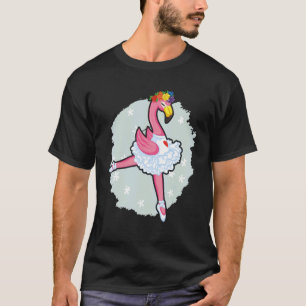 Flamingo Ballet Instructor Ballerina Balletter Tän T-Shirt