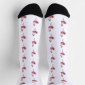 Flamingo Balletttänzer Socken (Oben)