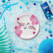 Flamingo Balloons Party Plate Pappteller (Party)