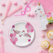 Flamingo Balloons Party Plate Pappteller (Party)