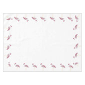 Flamingo Basketweave Lattice Tablecloth Tischdecke (Vorderseite (Horizontal))