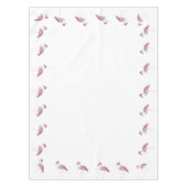 Flamingo Basketweave Lattice Tablecloth Tischdecke (Vorderseite)