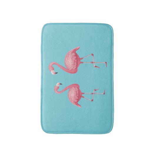 Flamingo Bath Mat Badematte (Vorderseite Vertikal)