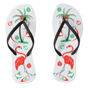 Flamingo Baubles Flip Flops Badesandalen
