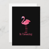 Flamingo Be Flamazing Einladung (Vorne/Hinten)