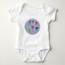 Flamingo Beach Baby Bodysuit