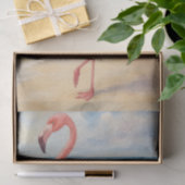 Flamingo Beach Decoupage Tissue Paper Seidenpapier (Geschenk)