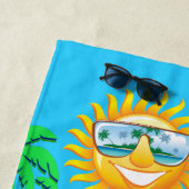 Flamingo Beach Handtuch surfen (Beispiel)