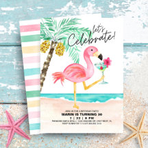 Flamingo Beach Party | Tropischer Geburtstag