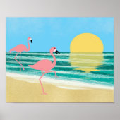 Flamingo Beach Poster (Vorne)