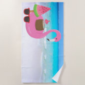 Flamingo Beach Towel Strandtuch (Vorderseite)