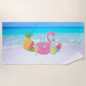 Flamingo Beach Towel Strandtuch (Vorderseite)