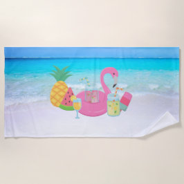 Flamingo Beach Towel Strandtuch