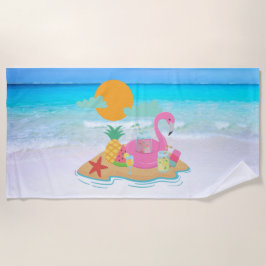 Flamingo Beach Towel Strandtuch