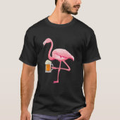 Flamingo Beer Drink Party Funny Drinkers Flamin T-Shirt (Vorderseite)