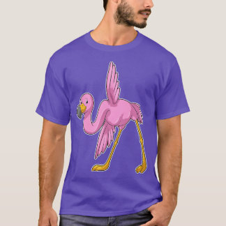 Flamingo bei der Yoga Stretching-Übung T-Shirt