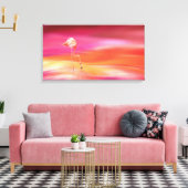 Flamingo bei Sunset Leinwanddruck (Insitu (Wohnzimmer))