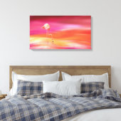Flamingo bei Sunset Leinwanddruck (Insitu (Schlafzimmer))