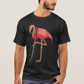 Flamingo beim Golf mit Golf Club T-Shirt (Vorderseite)