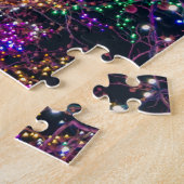 Flamingo beim Tanz-Party. Puzzle (Seite)