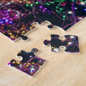 Flamingo beim Tanz-Party. Puzzle (Seite)