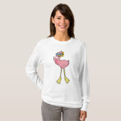 Flamingo beim Tauchen mit Schnorchel T-Shirt (Vorne ganz)