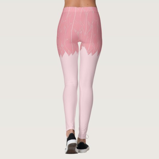 Flamingo-Bein-Leggings Leggings (Rückseite)