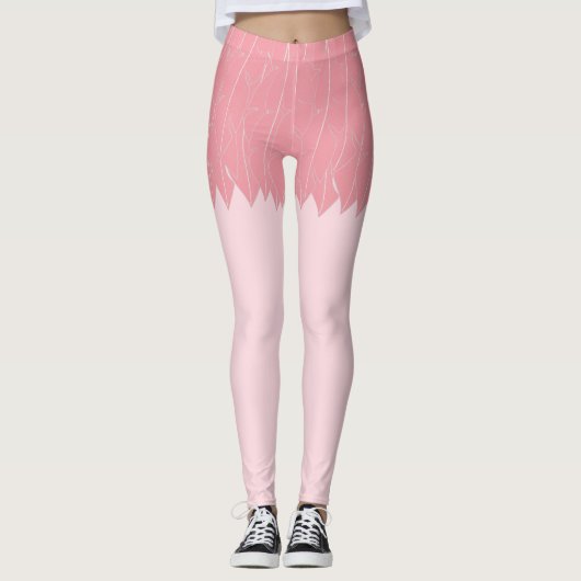 Flamingo-Bein-Leggings Leggings (Vorderseite)