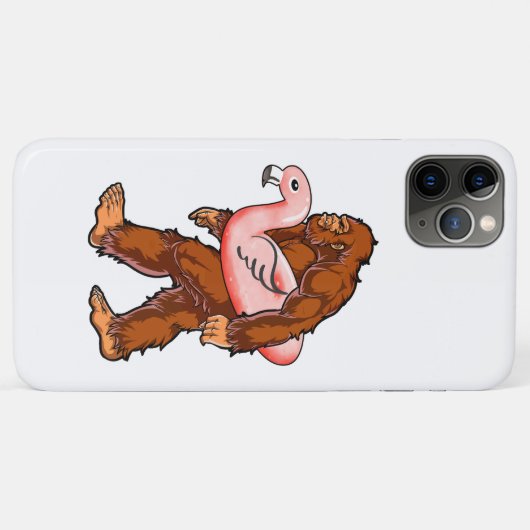 Flamingo Bigfoot Case-Mate iPhone Hülle (Rückseite (Horizontal))