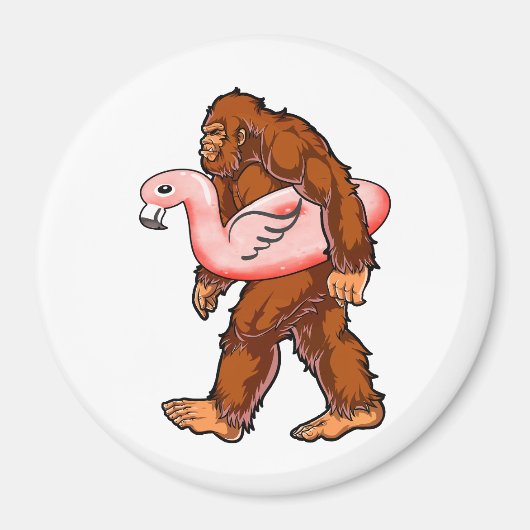 Flamingo Bigfoot Magnet (Vorne)