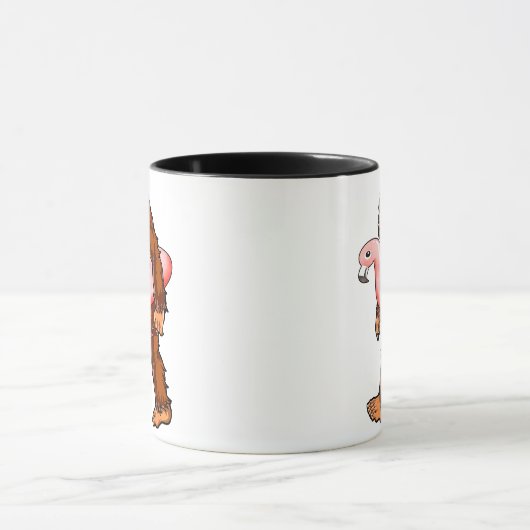 Flamingo Bigfoot Tasse (Zentrum)