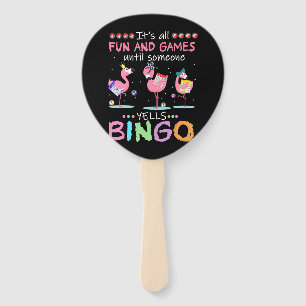 Flamingo  Bingo Funny Fächer
