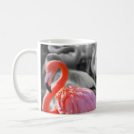 Flamingo Bird Fotografy Kaffeetasse (Links)