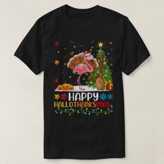 Flamingo Bird Lover Funny Happy Flamingo HelloThan T-Shirt (Design vorne)