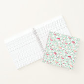 Flamingo Bird mit Federn Notizblock (Innenseite)