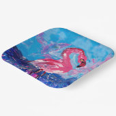 Flamingo Bird Pappteller (Gewinkelt)