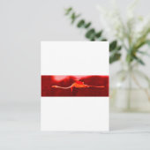 Flamingo Bird Postkarte (Stehend Vorderseite)