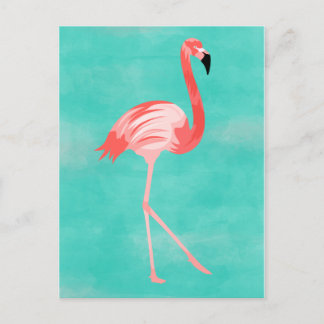 Flamingo Bird Postkarte
