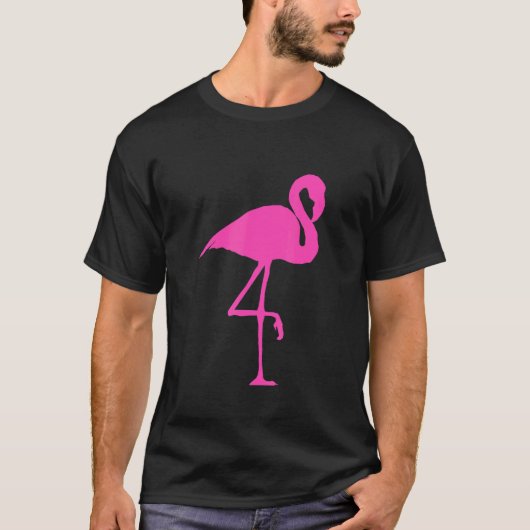 Flamingo Bird Silhouette T-Shirt (Vorderseite)