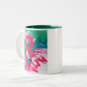 Flamingo Bird Tropische Tasse (Vorderseite Links)