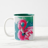 Flamingo Bird Tropische Tasse (Links)