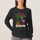Flamingo Bird Xmas Decoration Santa Flamingo Chr T-Shirt (Vorderseite)