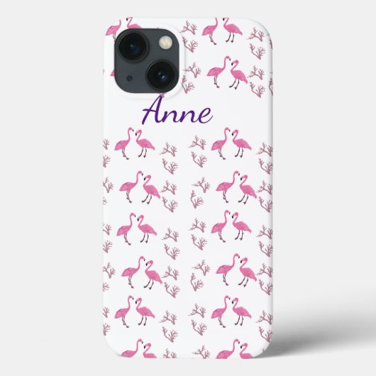 Flamingo Birds Case-Mate iPhone Hülle (Rückseite)