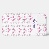 Flamingo Birds Case-Mate iPhone Hülle (Rückseite (Horizontal))
