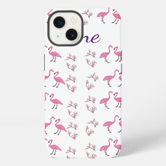 Flamingo Birds iPhone Hülle (Rückseite)